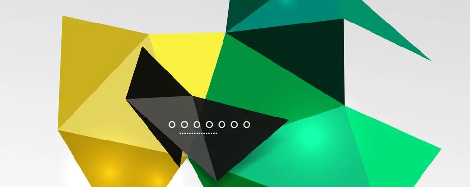 Abstract background - trendy low poly triangle shapes polygonal pattern. Vector 스톡 일러스트