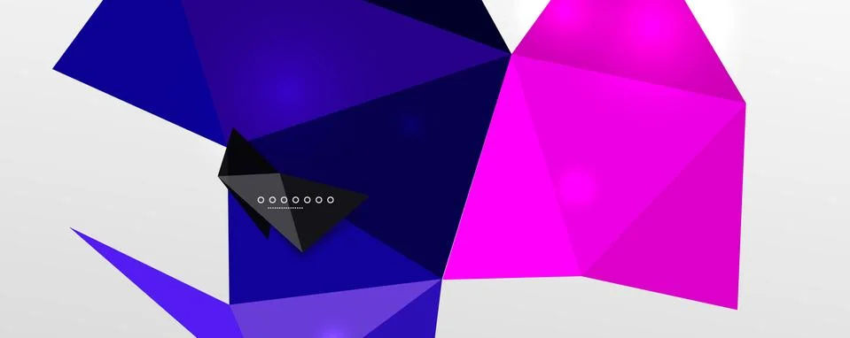 Abstract background - trendy low poly triangle shapes polygonal pattern. Vector 스톡 일러스트