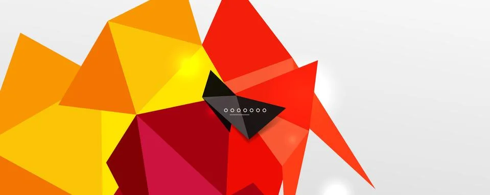 Abstract background - trendy low poly triangle shapes polygonal pattern. Vector 스톡 일러스트