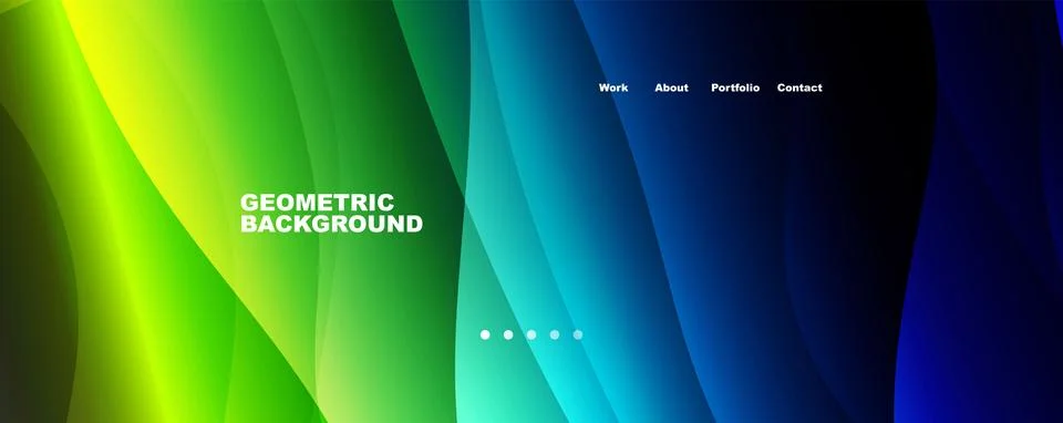 Abstract background, trendy simple fluid color gradients waves. Vector Stock Illustration