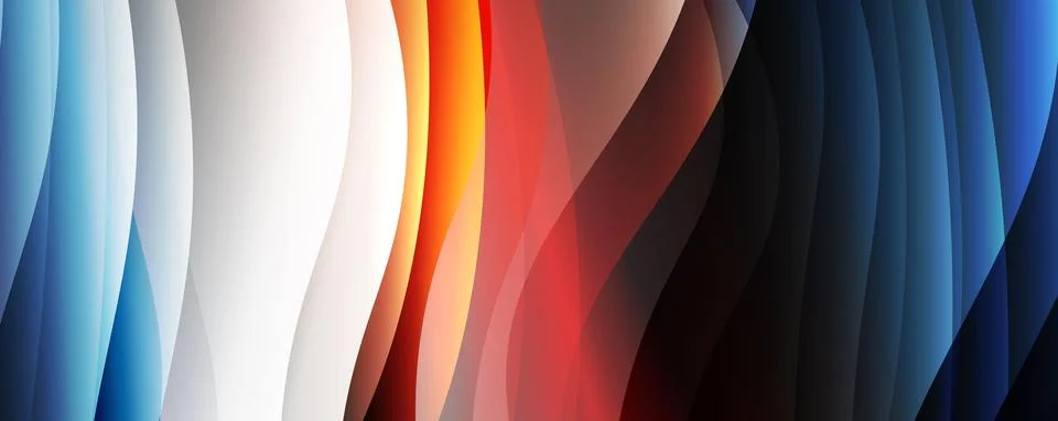 Abstract background, trendy simple fluid color gradients waves. Vector 스톡 일러스트