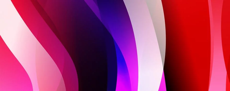 Abstract background, trendy simple fluid color gradients waves. Vector Stock Illustration