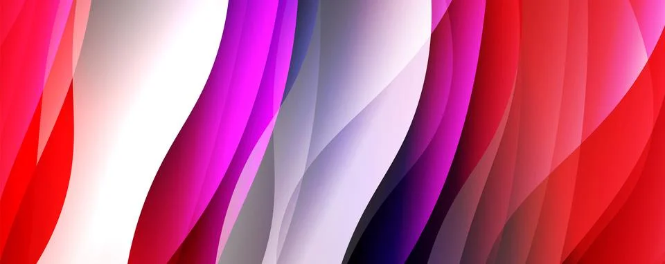 Abstract background, trendy simple fluid color gradients waves. Vector Illustrazione stock