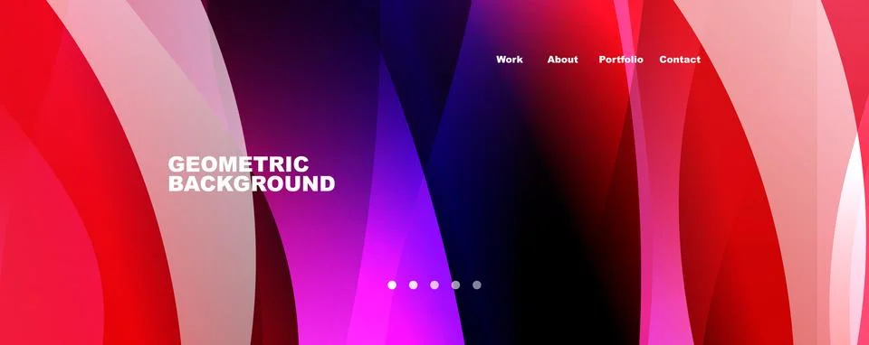Abstract background, trendy simple fluid color gradients waves. Vector イラスト素材