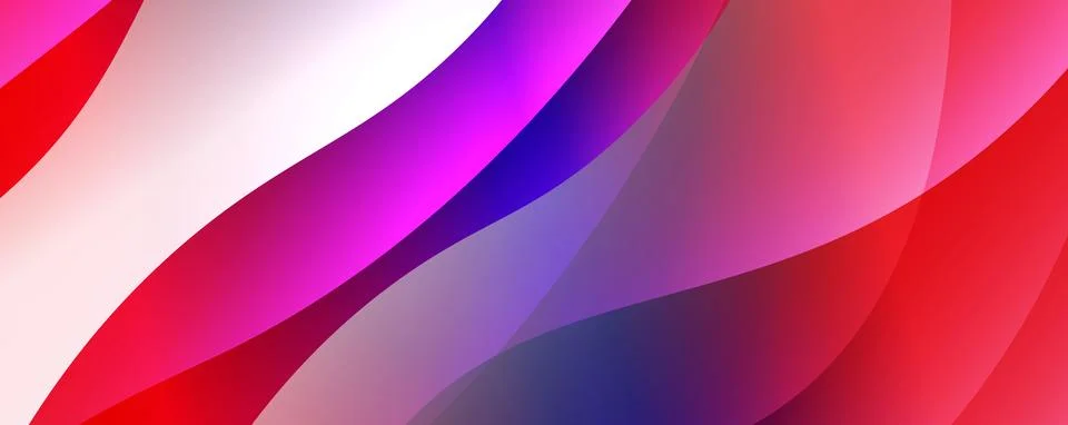 Abstract background, trendy simple fluid color gradients waves. Vector Illustrazione stock