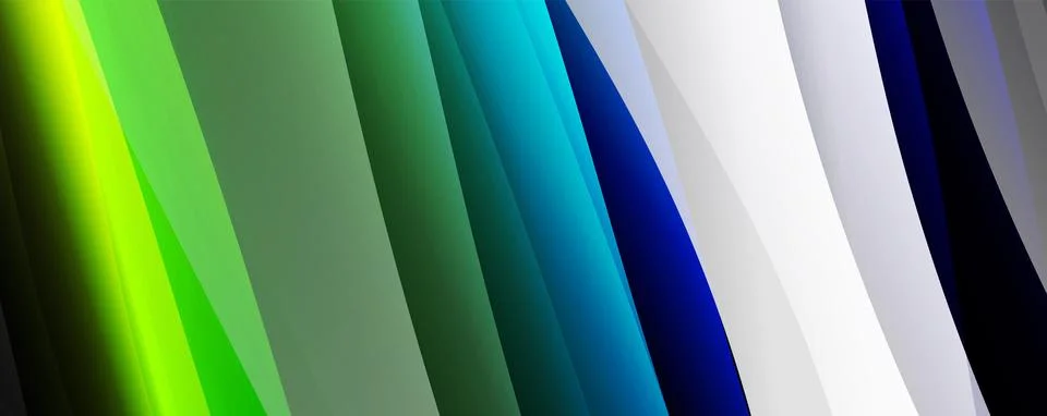 Abstract background, trendy simple fluid color gradients waves. Vector Illustrazione stock