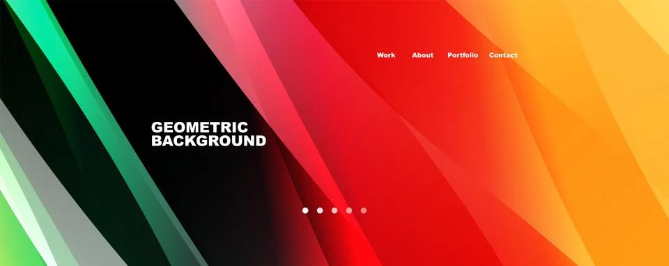 Abstract background, trendy simple fluid color gradients waves. Vector 스톡 일러스트