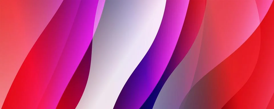 Abstract background, trendy simple fluid color gradients waves. Vector Stock Illustration