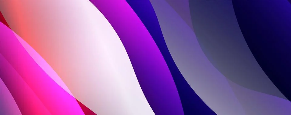 Abstract background, trendy simple fluid color gradients waves. Vector イラスト素材