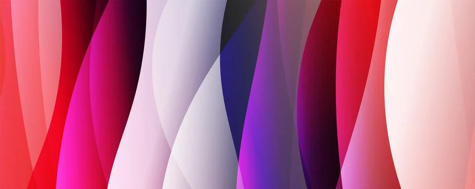 Abstract background, trendy simple fluid color gradients waves. Vector 스톡 일러스트
