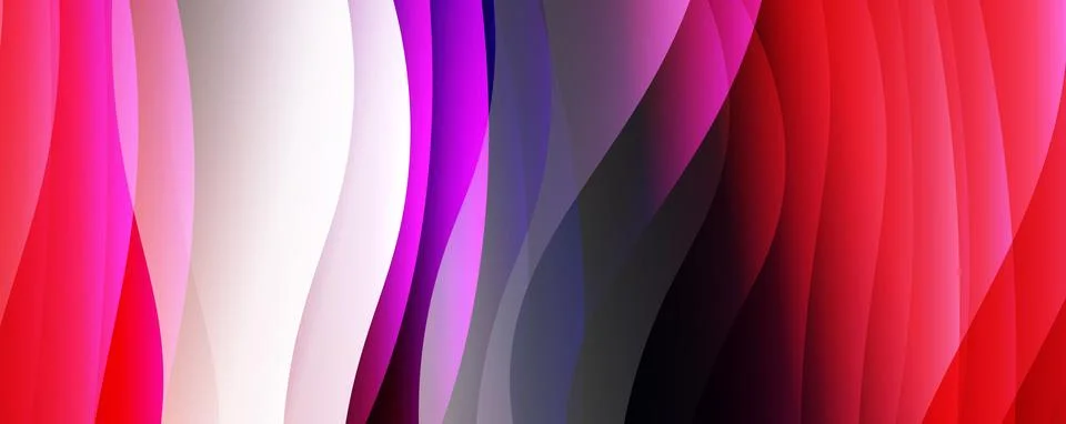 Abstract background, trendy simple fluid color gradients waves. Vector 스톡 일러스트