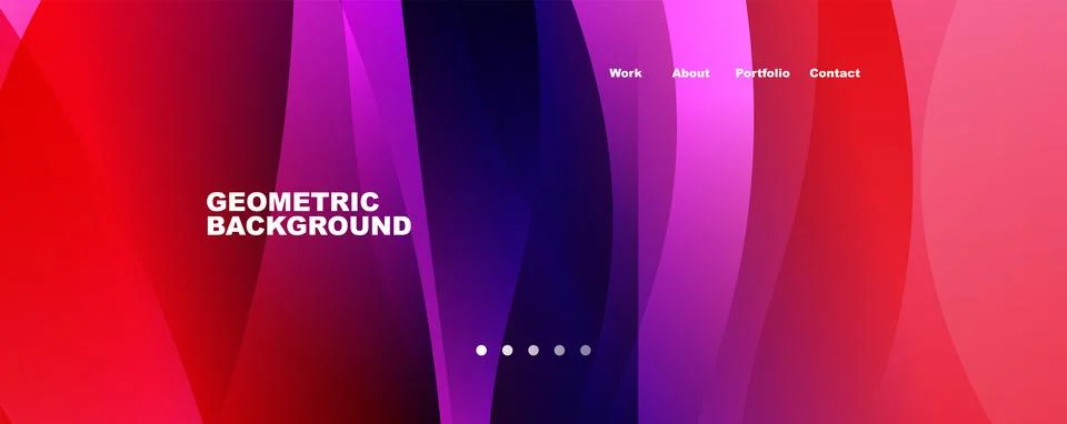 Abstract background, trendy simple fluid color gradients waves. Vector イラスト素材