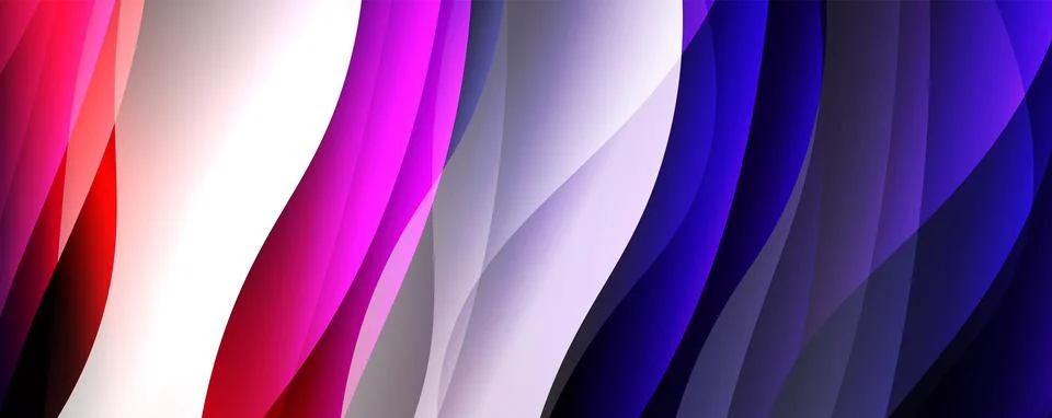 Abstract background, trendy simple fluid color gradients waves. Vector イラスト素材