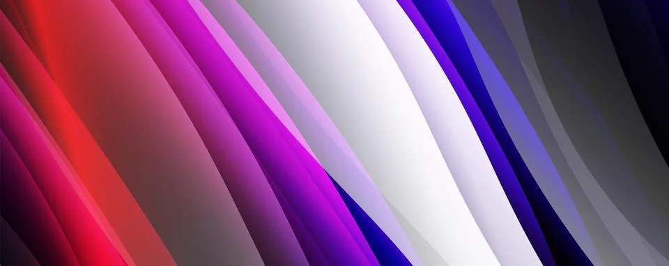 Abstract background, trendy simple fluid color gradients waves. Vector イラスト素材