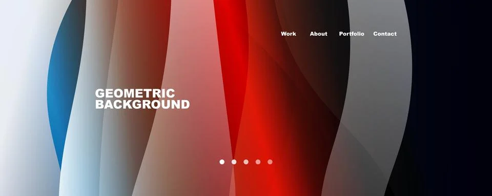Abstract background, trendy simple fluid color gradients waves. Vector 스톡 일러스트