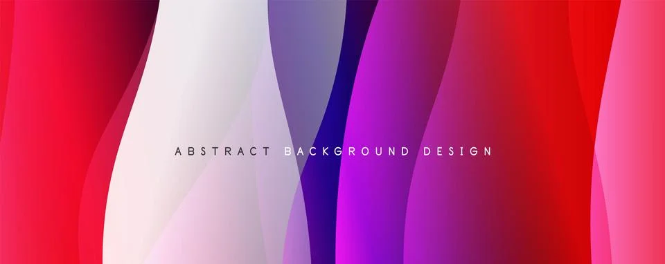 Abstract background, trendy simple fluid color gradients waves. Vector イラスト素材