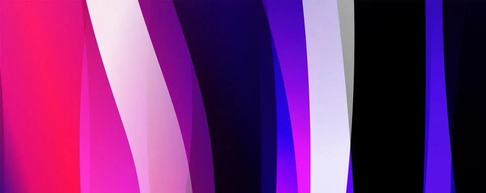 Abstract background, trendy simple fluid color gradients waves. Vector 스톡 일러스트