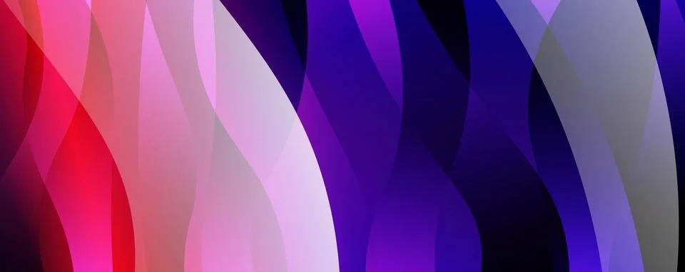 Abstract background, trendy simple fluid color gradients waves. Vector イラスト素材