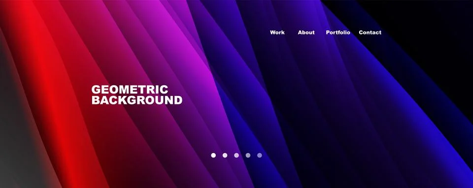 Abstract background, trendy simple fluid color gradients waves. Vector Illustrazione stock