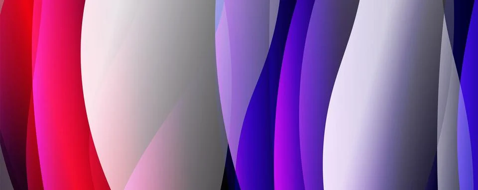 Abstract background, trendy simple fluid color gradients waves. Vector イラスト素材