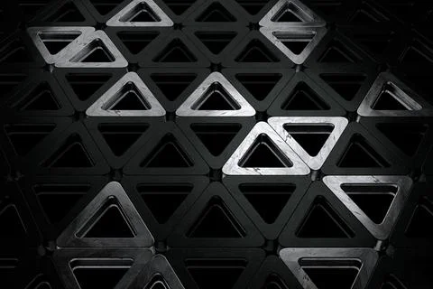 Abstract background of triangle. 3D rendering. Stock Illustration