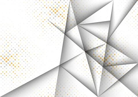 Abstract Background, Triangle blend, polka dots, vector illustration. for you Stock Illustration