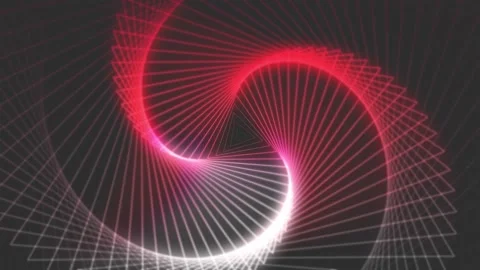 Abstract background. Triangle rotating on black background. Optical illusion Stock Footage 261283919