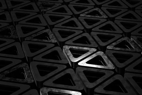 Abstract background of triangle shape. 3D rendering. Stockillustratie