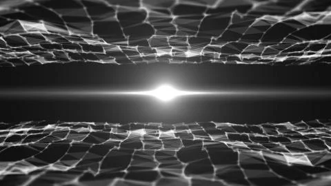 Abstract background with triangles and flares Stock Illustration