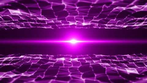 Abstract background with triangles and flares Illustrazione stock