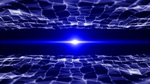 Abstract background with triangles and flares Illustrazione stock