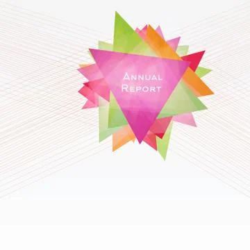 Abstract Background with Triangles and Lines. Annual Report Concept. Stock Illustration