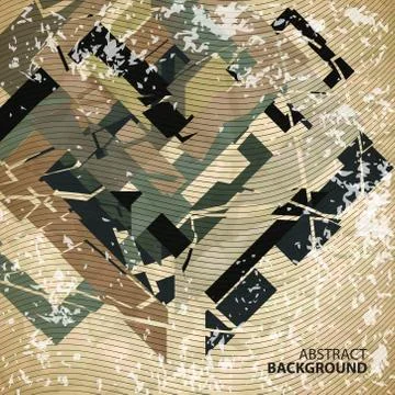 Abstract background of triangles and lines in vintage style Illustrazione stock