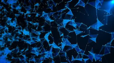 Abstract background with triangles and lines. Artificial light Abstract ba... 스톡 사진