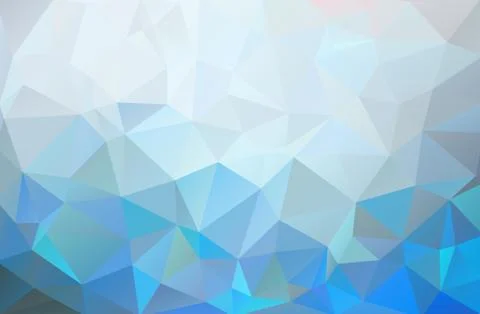 Abstract background of triangles. Blue, white, light bright multicolor backgr イラスト素材