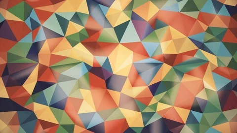 Abstract background of triangles of different colors with light highlights Stock Footage 91639667