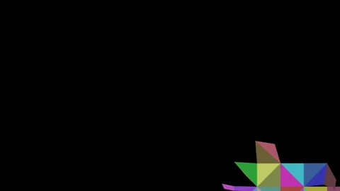 Abstract background of triangles. Filling with red triangles screen. Vídeos de archivo 93375431