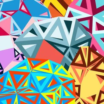 Abstract background of triangles Stock Illustration