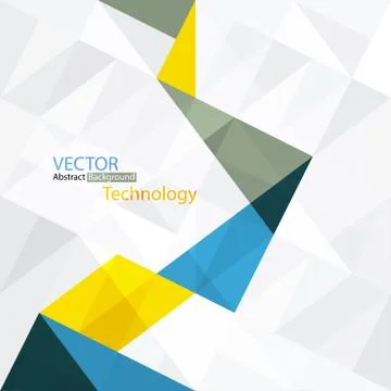 Abstract background with triangles Stock Illustration