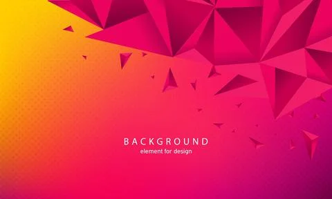 Abstract background with triangles modern concept. 3D triangles. Dynamical .. Illustrazione stock