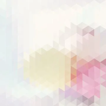 Abstract background  triangles with pink ribbon Stock Illustration