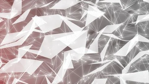 Abstract background with triangles plexus. Stock Illustration