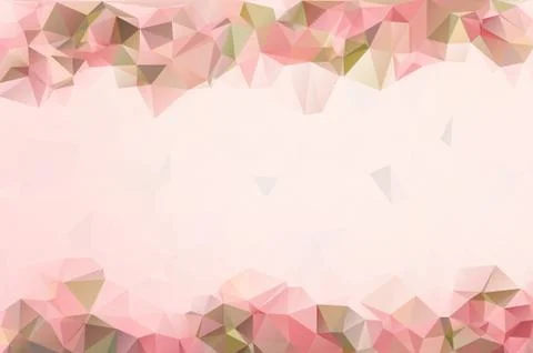 Abstract background of triangles. Red, yellow on a white background. 스톡 일러스트