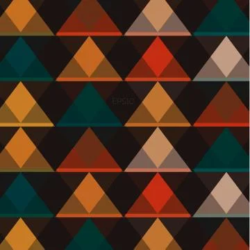 Abstract background with triangles, vector illustration, low polygon Illustrazione stock