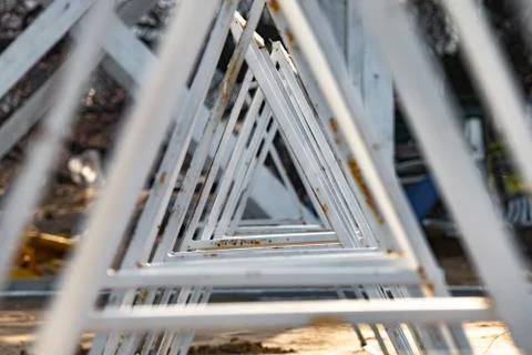 Abstract background of triangular shape Stock Photos