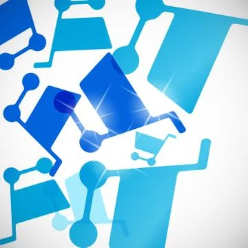 Abstract background: trolley Stock Illustration