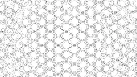 Abstract background of tubes outline. Vector Illustrazione stock