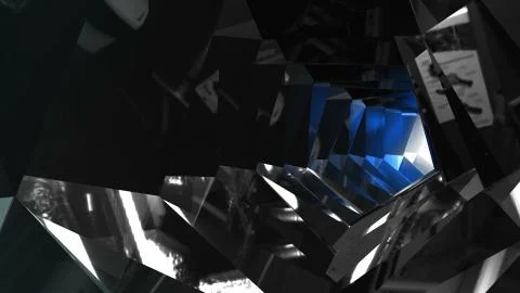 Abstract background with tunnel. Technology backdrop loop Stock Illustration