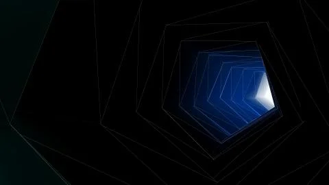Abstract background with tunnel. Technology backdrop loop 스톡 일러스트