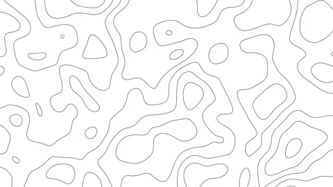 Abstract background with Turbulent wave lines background. Stock Footage 283090214